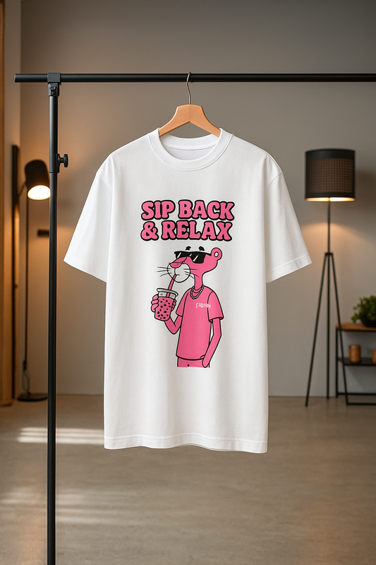 PINK PANTHER Sip Back & Relax Graphic Tee