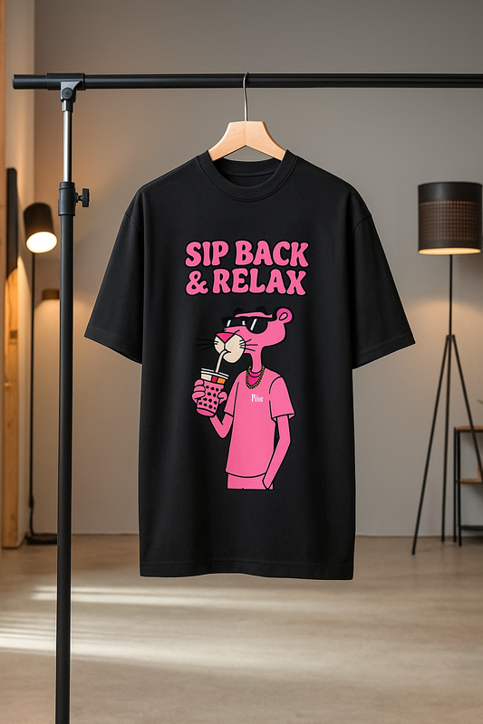 PINK PANTHER Sip Back & Relax Graphic Tee