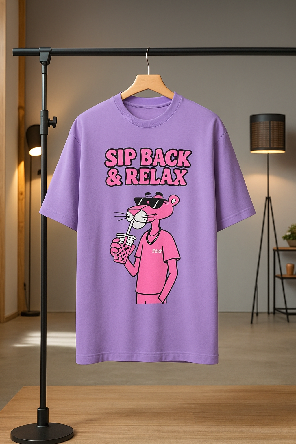 PINK PANTHER Sip Back & Relax Graphic Tee