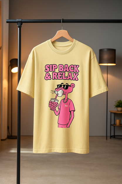 PINK PANTHER Sip Back & Relax Graphic Tee
