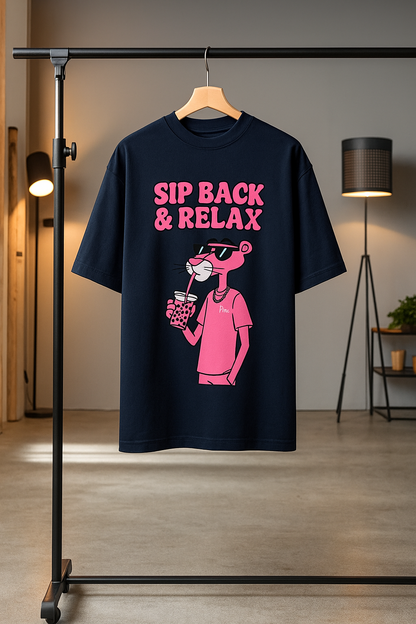PINK PANTHER Sip Back & Relax Graphic Tee